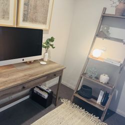 Office Desk & Bookshelf 