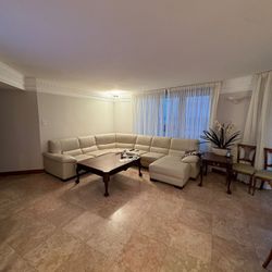 Sectional Couch Italian Leather 
