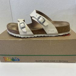 Birki's Nias Birkenstock Footbed Sandals Alloy Perlmut EU 39 US 8.5