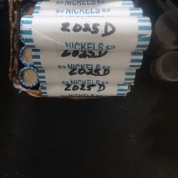 LOW MINTAGE 2025D JEFFERSON NICKEL ROLL