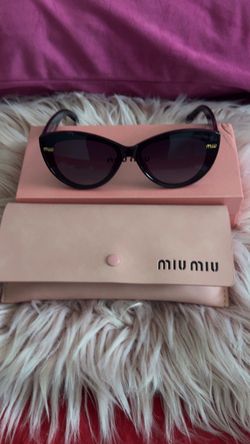 Miu Miu Cat-Eye Sunglasses with Case and Box