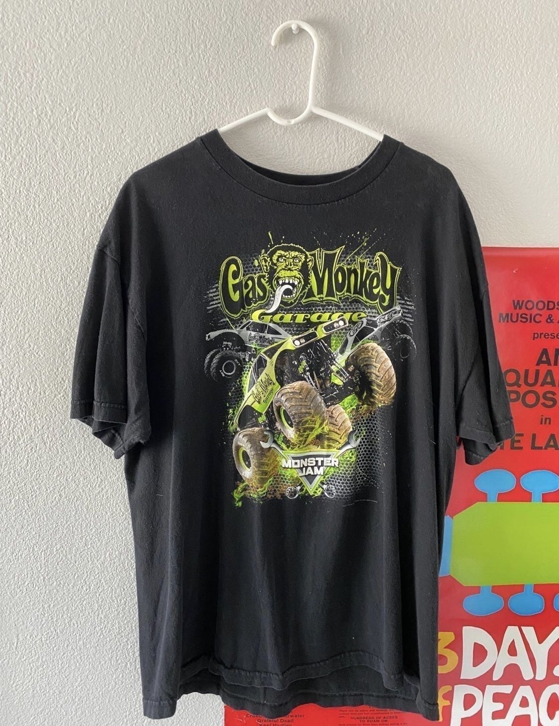 Gas Monkey Garage Vintage Monster Jam T-Shirt Graphic Tee