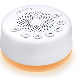 Sound Machine Easysleep White Noise Machine with 25 Soothing Sounds and Night Lights with Memory Function 32 Levels of Volume and 5 Sleep Timer Powere