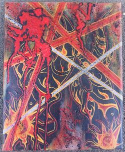 original Abstract Expressionism Painting.