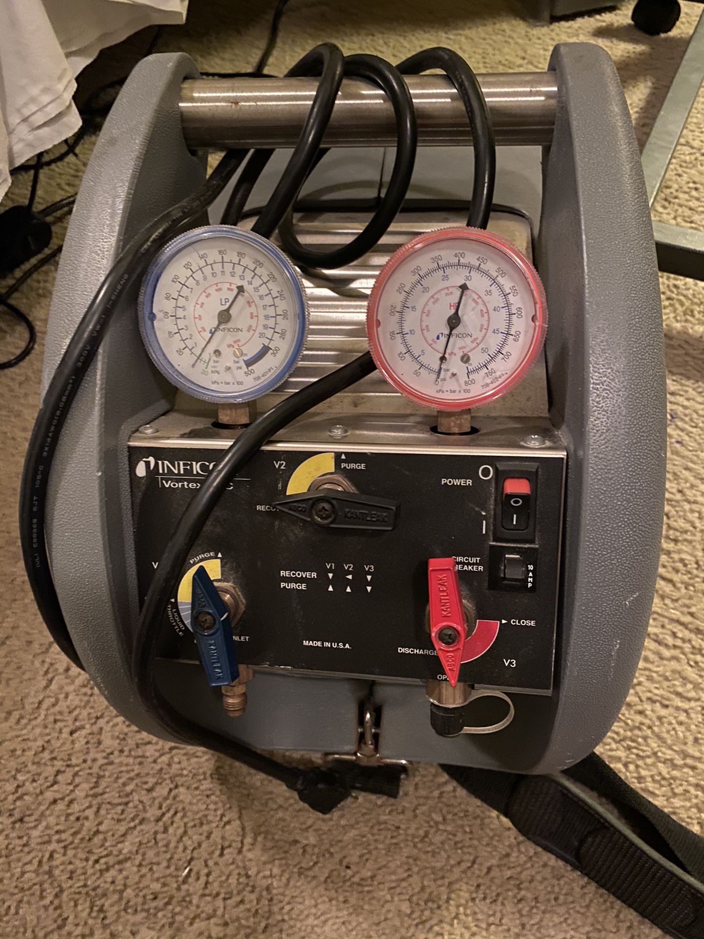 Inficon Vortex AC Refrigerant Recovery Machine for Sale in San Antonio, TX  OfferUp