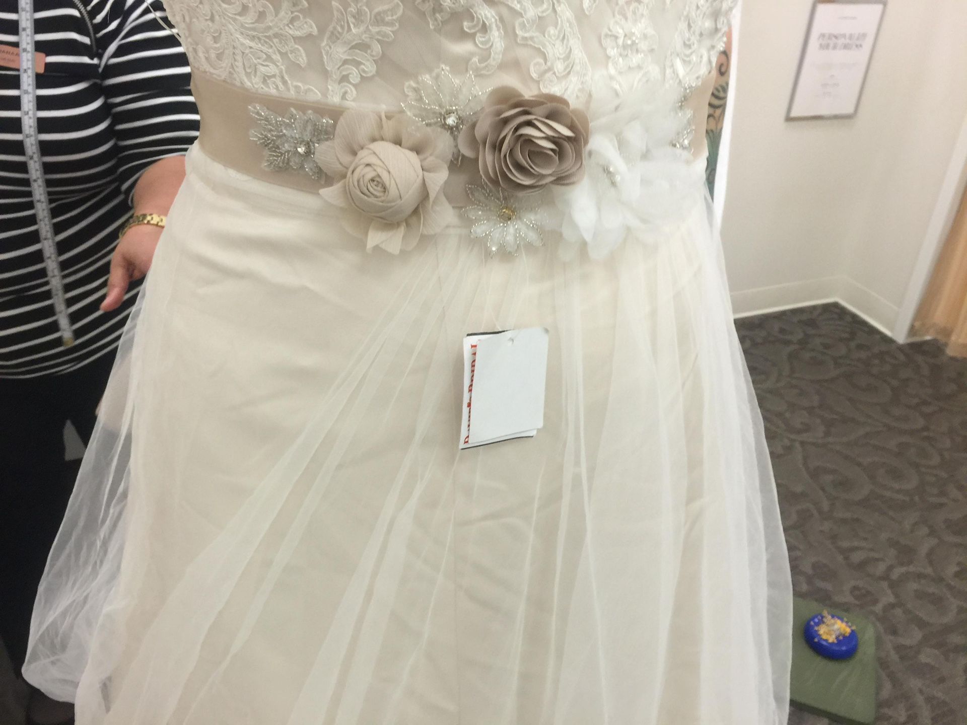 David’s Bridal Ash Belt
