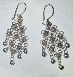 Antique silver earrings