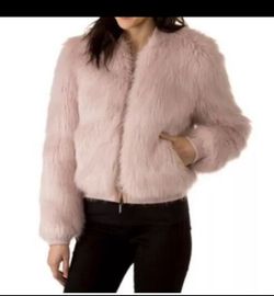 AX armani exchange faux fur Topper jacket