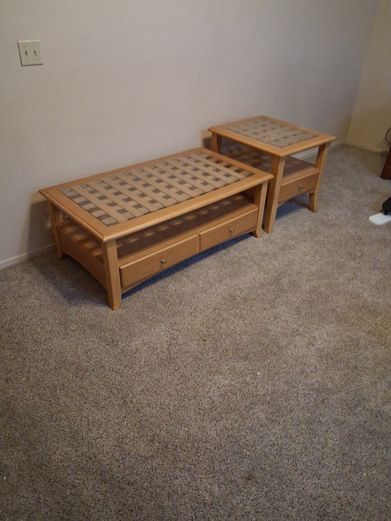 Coffee Table And One End Table