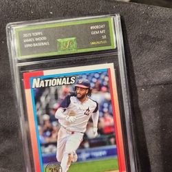 2025 Topps Series 2 JAMES WOOD RC 1990 Topps #90B2-47 Washington National EJE 10