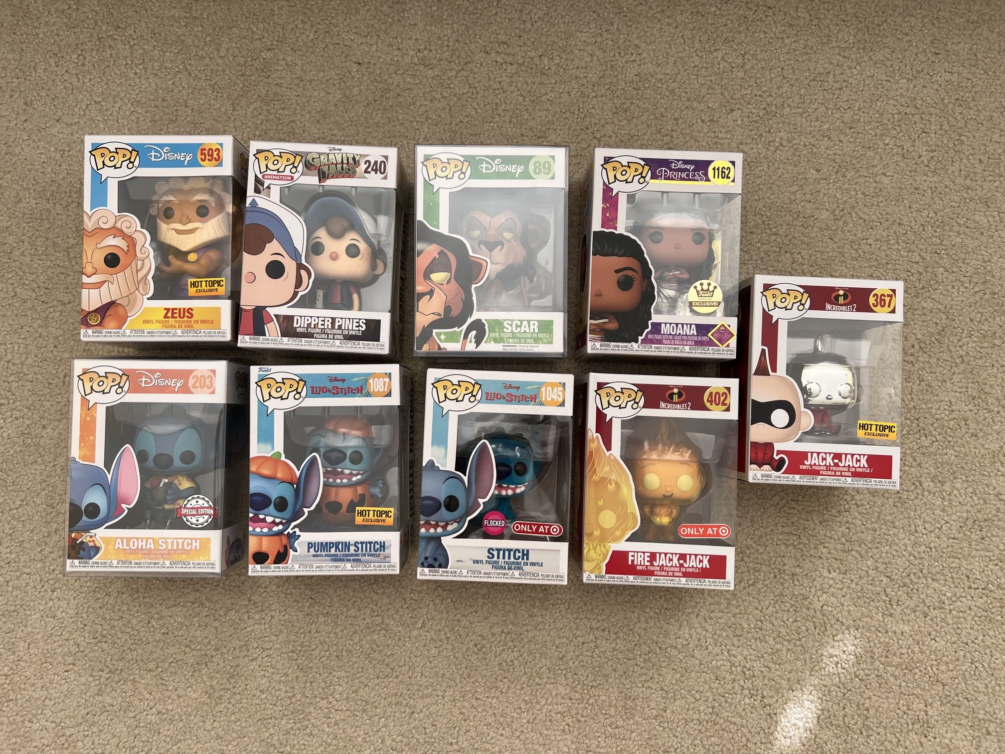 Disney Funko Pop Bundle 