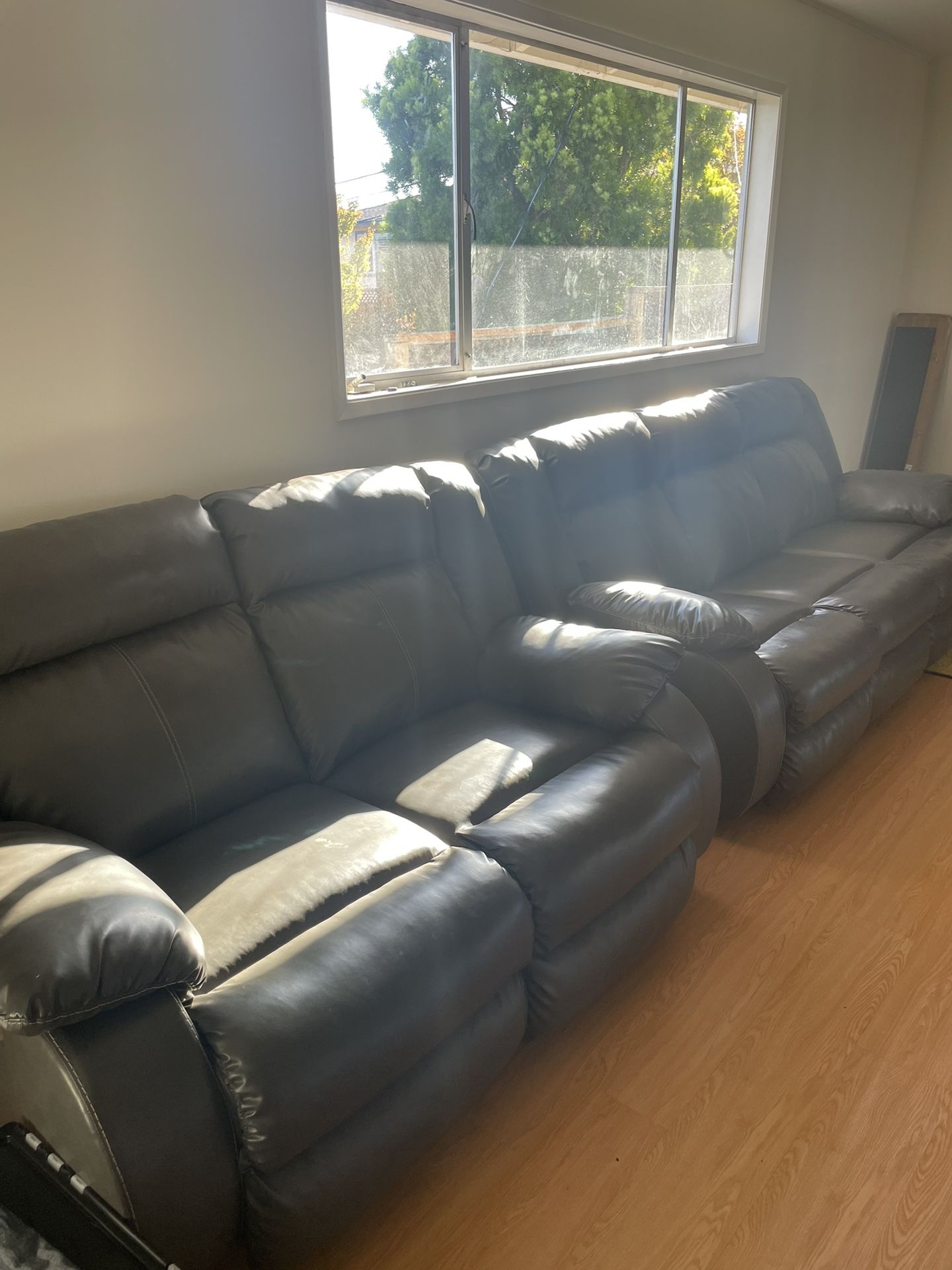 Reclining Couch Set For Sale