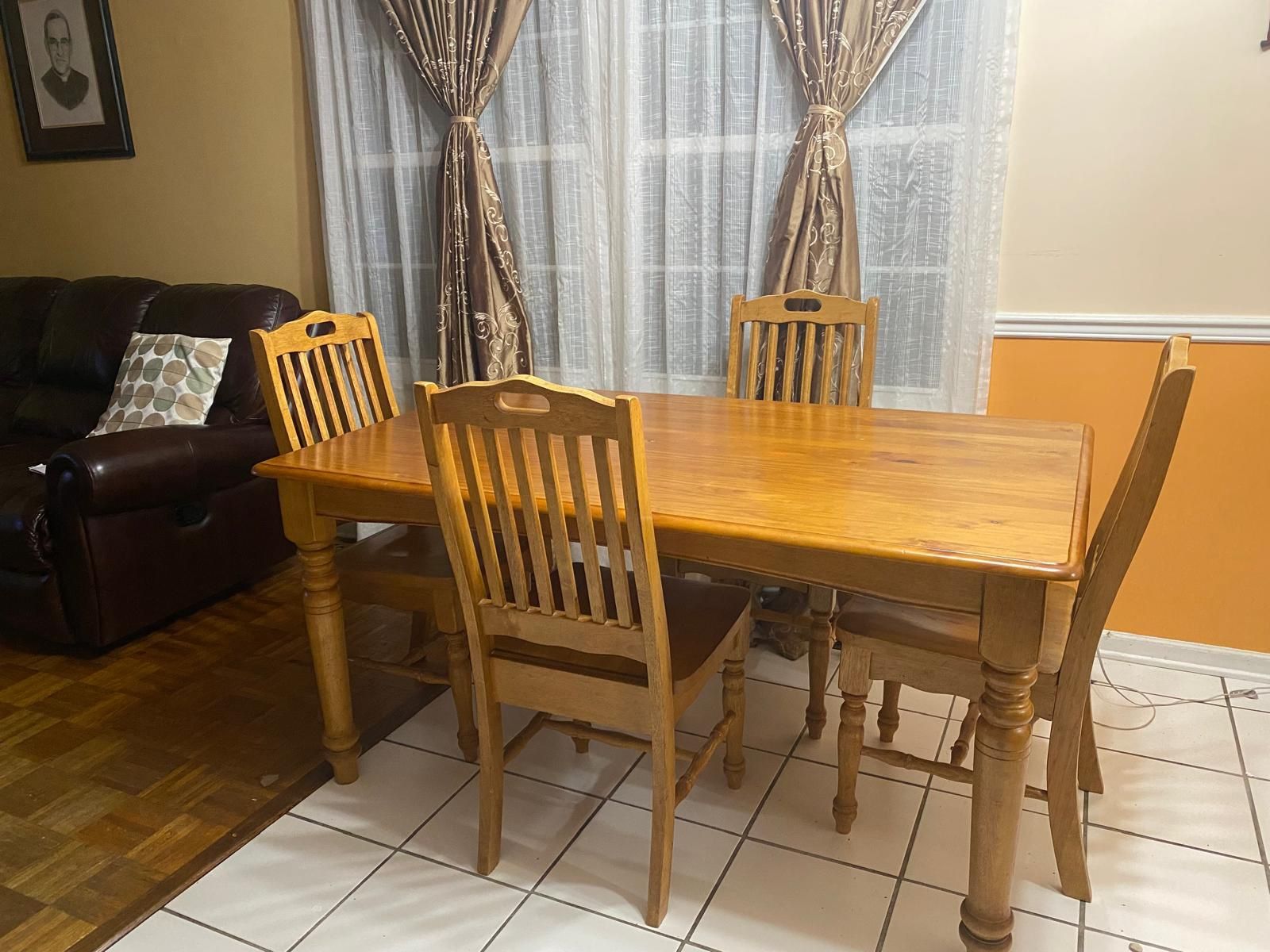 Dining table of 4