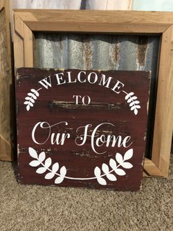 Wood sign