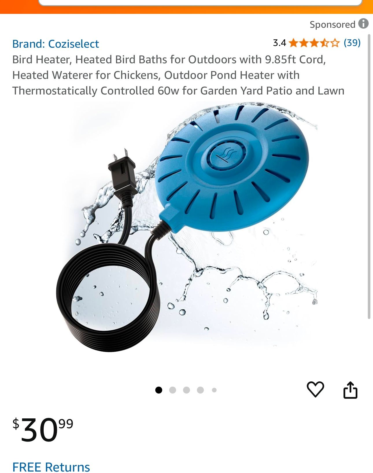 Bird Heater 
