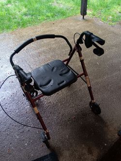 Medline Basic Rollator with 6" wheels Junior 250lbs - free