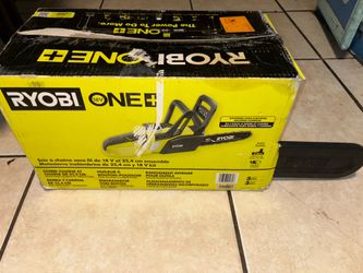 RYOBI ONE+ 18V 10 in. Battery Chainsaw with 1.5 Ah Battery and Charger