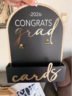 Graduation card box, decoration