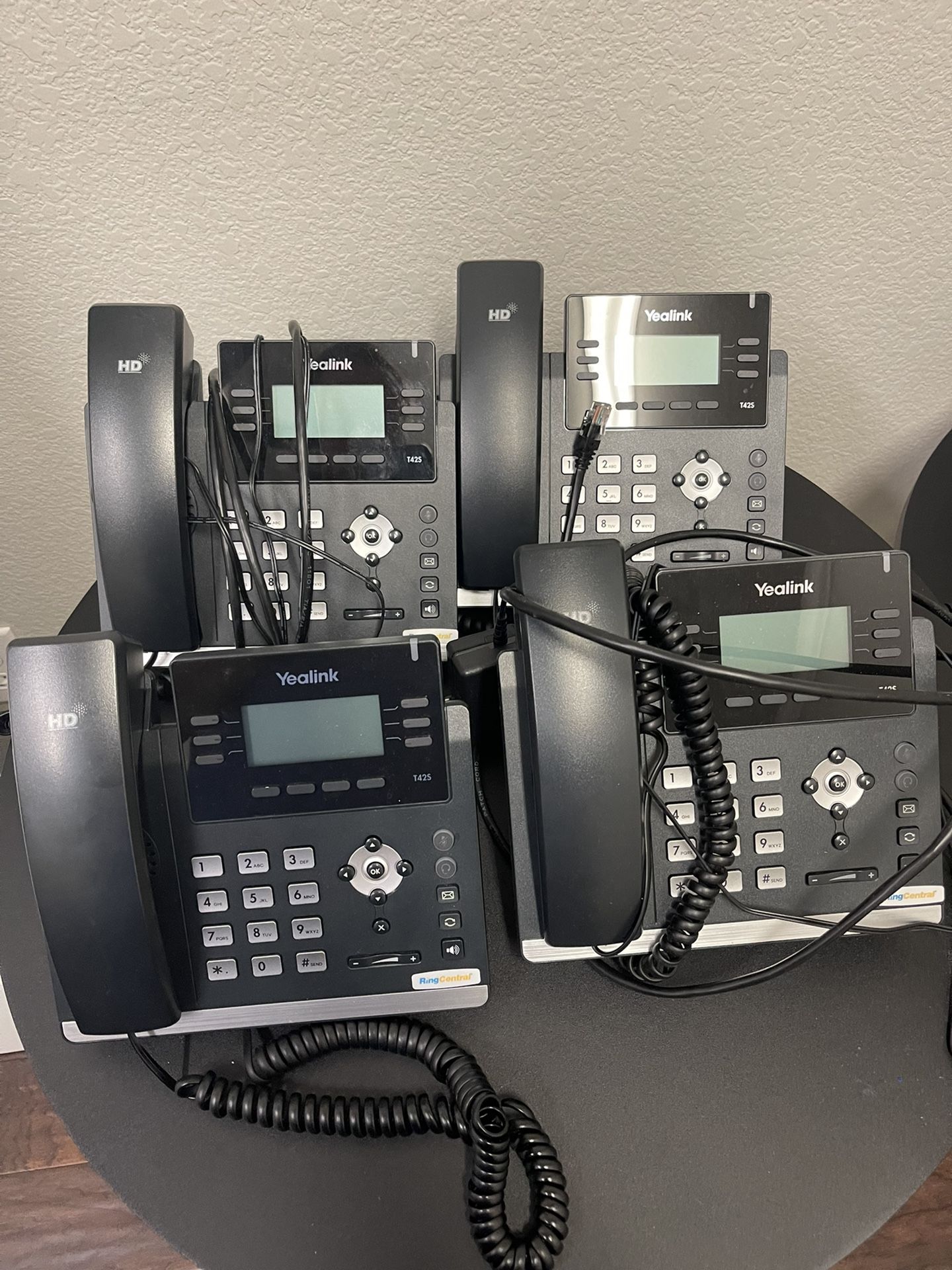 8 Ring Central VOIP desk Phones