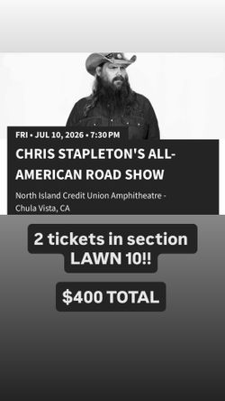 Chris Stapleton concert tickets