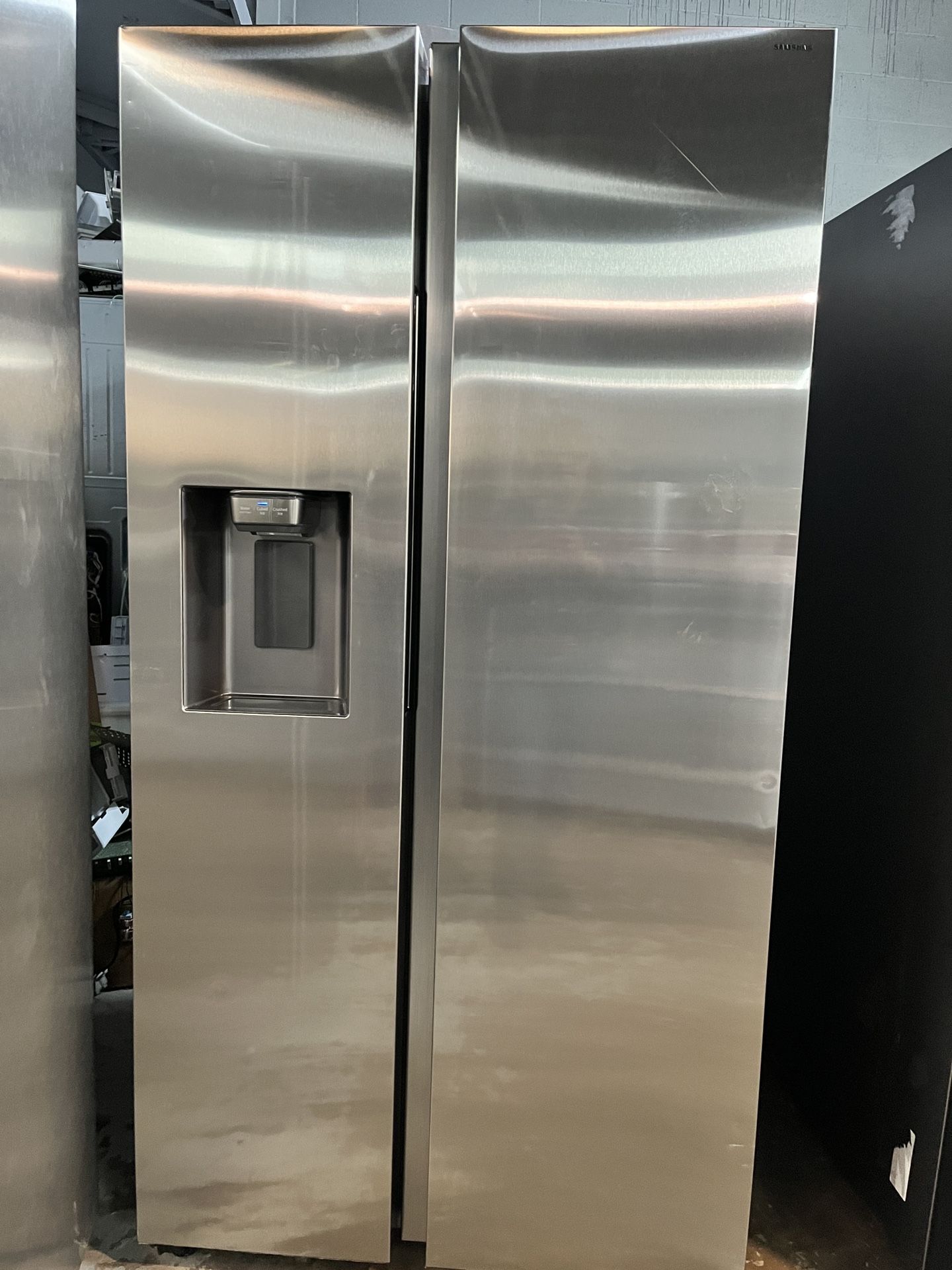 New Samsung Refrigerator Side-By-Side In Stainless Steel