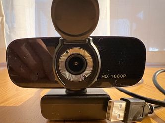 1080p USB Webcam w/ Mic - Black