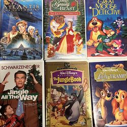 Collectible Classics Sale, $25 for 10 VHS Favorite Children’s Collectibles Preowned Walt Disney, Tri Star, and  Fox Video.