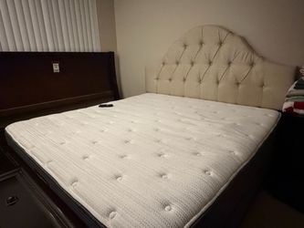 King size bed frame/headboard