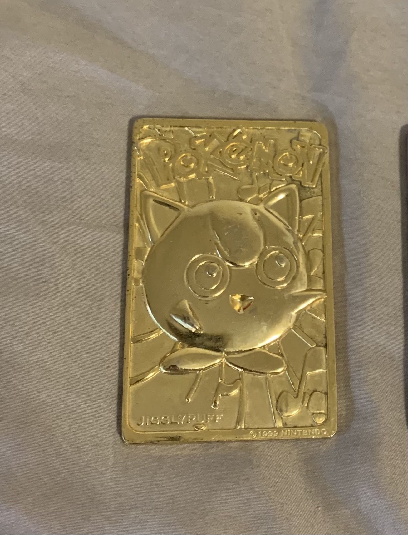 Jigglypuff Burger King Gold Pokemon Card