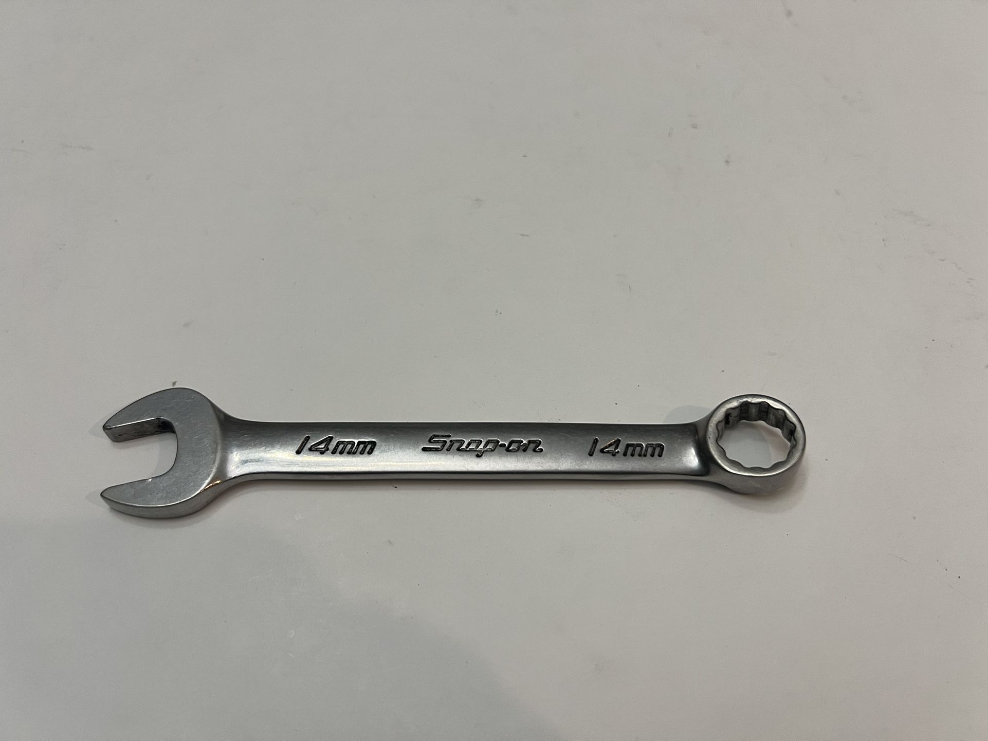 Snap-On OEXM14B 14 mm 12-Point Metric Flank Drive Short Combination Wrench