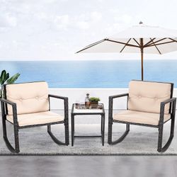  Wicker Patio Furniture Outdoor Bistro Set