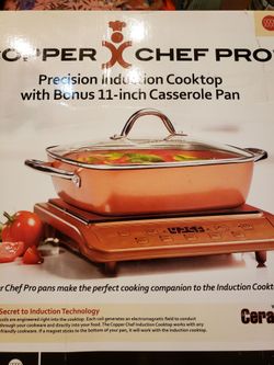 Copper chef indunction cook top with roasting pan