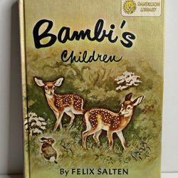 Bambi's Children By Felix Salten / Old Rosie, 1950 Hard Cover Book