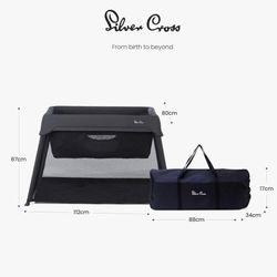 SILVERCROSS 15lb Bassinet To Portable Playard 