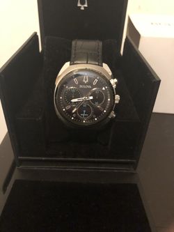 Men’s Bulova curved chronograph watch