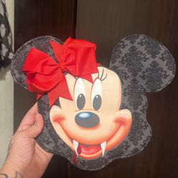 Cute Minnie Mouse With Fangs Crossbody Bag