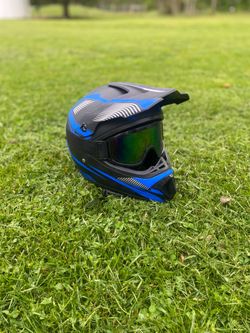 Dirt bike’s helmet