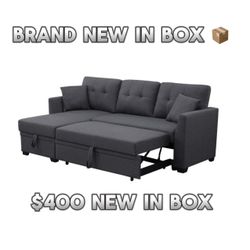 Dark Gray L Sectional Couch 🛋️ New In Box 📦 