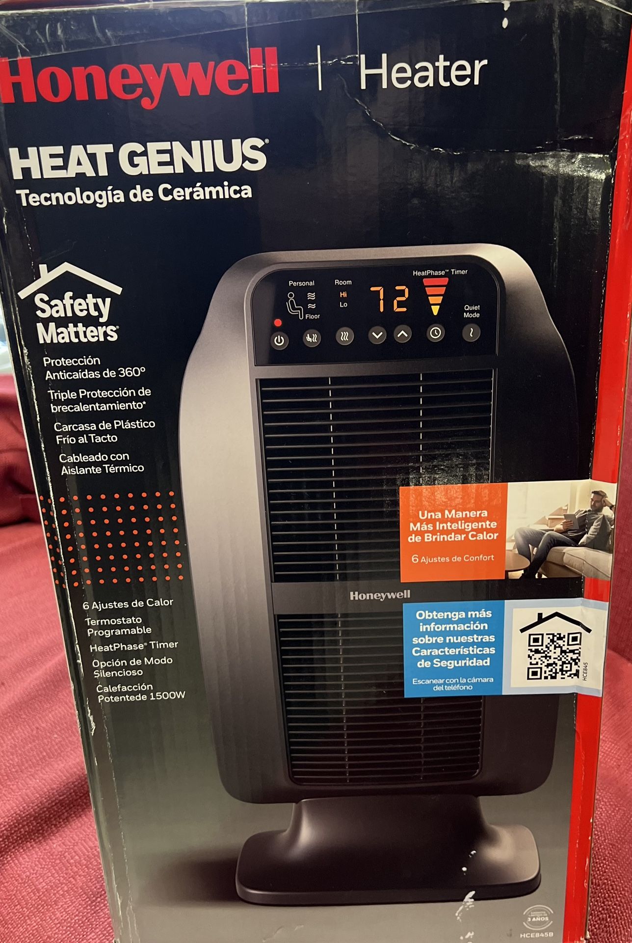 Honeywell Heat Genius Ceramic Heater Black