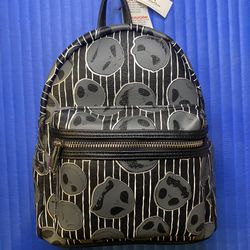 Disney Parks Exclusive NBC Jack Skellington Heads Mini Backpack  - RARE - NWT 
