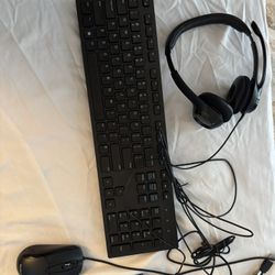 Headset, Keyboard, Mouse, 10 Keypad