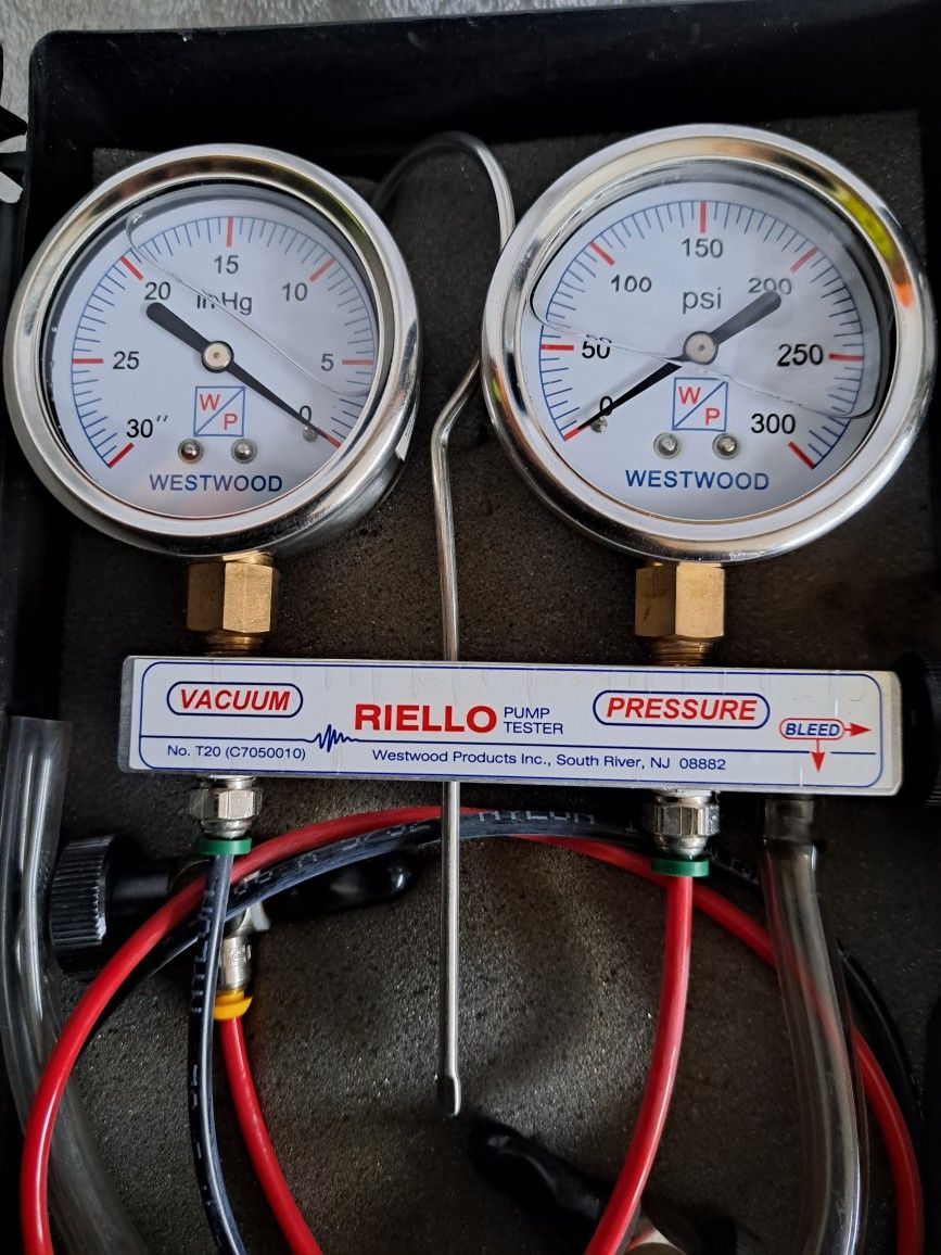 Riello Oil Pump High Pressure Gauge/ Parts/Tool