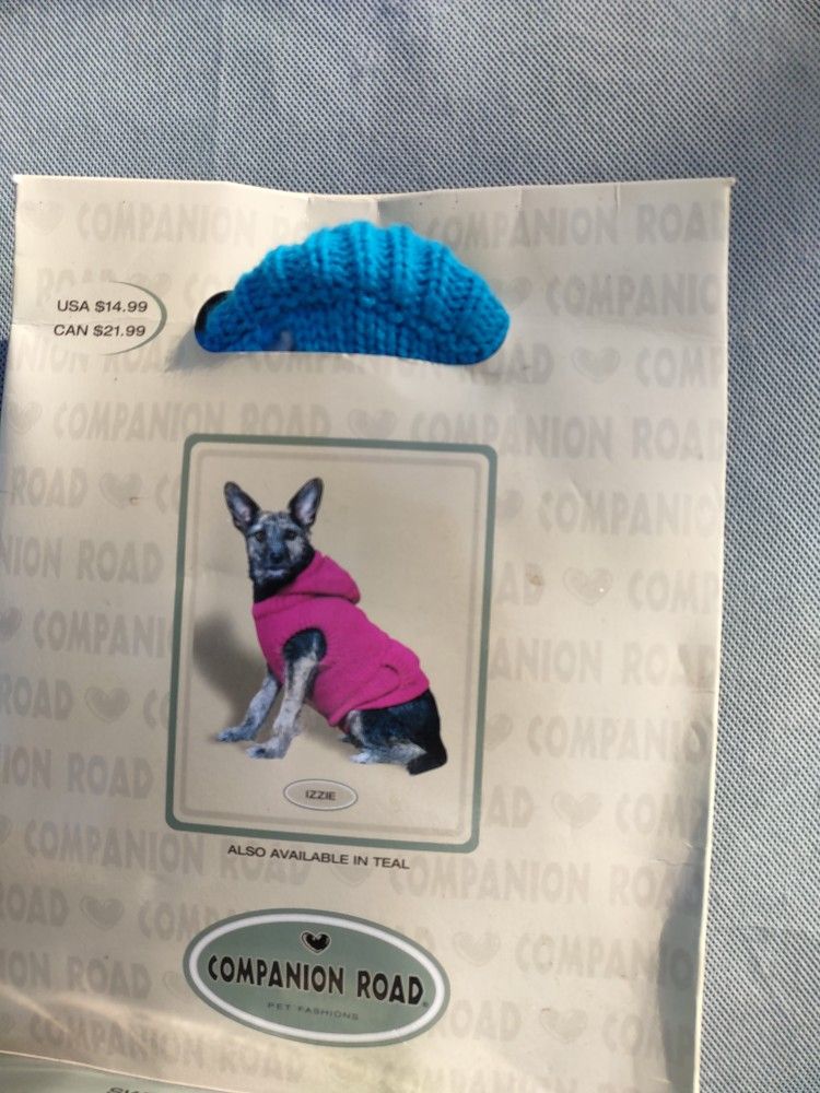 Teal Colored, New, Size Small Dog Sweather