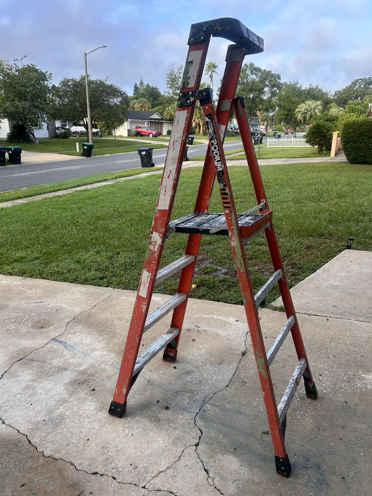 Werner 4ft Platform Ladder 10ft Reach