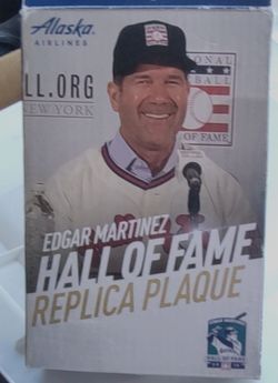 Collectable plaque replica of baseball player Edgar Martinez