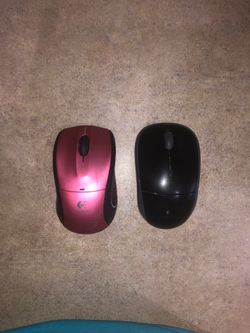 2 Logitech computer mouse