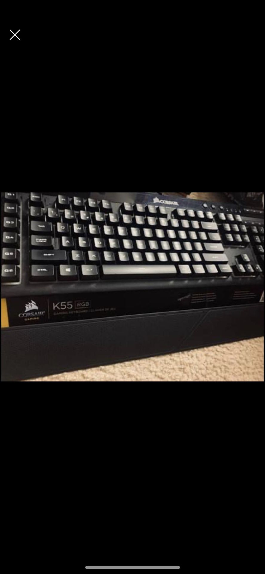 Gaming Bundle -Like new (Hyper X Cloud Flight S+Death Adder V2+Corsair K55 keyboard+ Red Dragon Rgb mousepad)