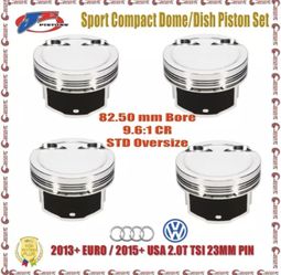 JE 82.50 mm Bore STD 9.6:1 CR Piston Set For VW Audi 2.0T TSI  23mm Pin 353859
