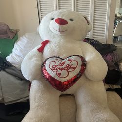 Huge White Bear Toy 