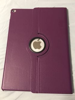 iPad Pro purple leather cover
